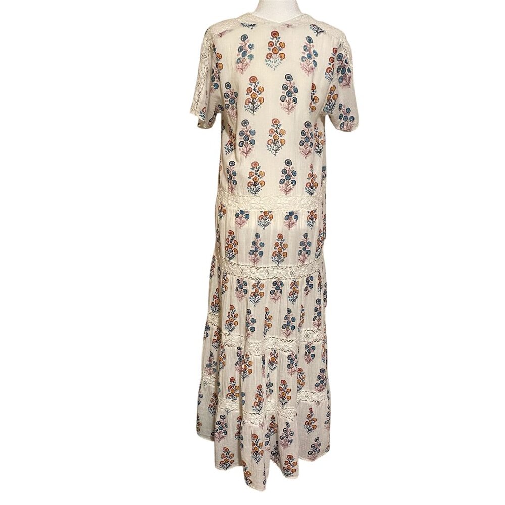Pink Chicken Floral Maxi Dress Size Medium - Picture 2 of 12